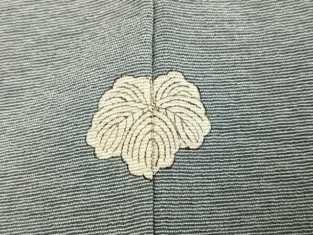 平和屋着物●上質な色無地　嶺雲　豆がら茶色　丹後ちりめん　反端付き　正絹　逸品　未使用　AABK0312ph