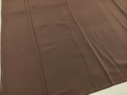 平和屋着物●上質な色無地　銀煤竹色　正絹　逸品　未使用　AABK0313ph