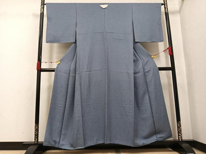 平和屋着物●上質な色無地　花地紋　豆がら茶色　正絹　逸品　未使用　AABK0319ph