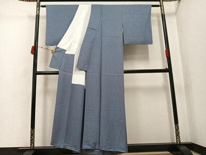 平和屋着物●上質な色無地　花地紋　豆がら茶色　正絹　逸品　未使用　AABK0319ph