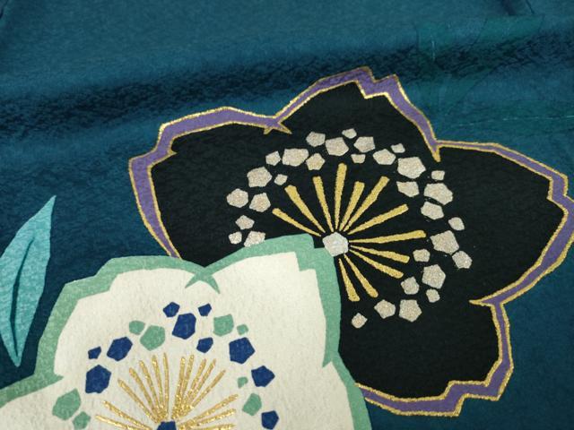 平和屋着物●訪問着　花籬文　金彩　正絹　逸品　AABK0321ck