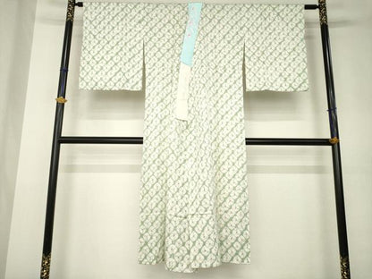 平和屋着物●長襦袢　無双仕立て　総絞り　正絹　逸品　AABK0322ck