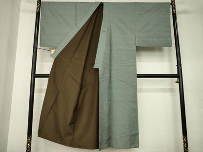 平和屋着物●男性　本場大島紬　アンサンブル　亀甲絣　正絹　逸品　AABK0332ck