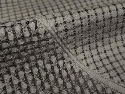 平和屋着物●本場縞大島紬 総刺繍 中国三大刺繍 汕頭刺繍 スワトウ刺繍 流水文 紫鼠色 川畑絹織物謹製 証紙付き 正絹 逸品 AABK0336ck