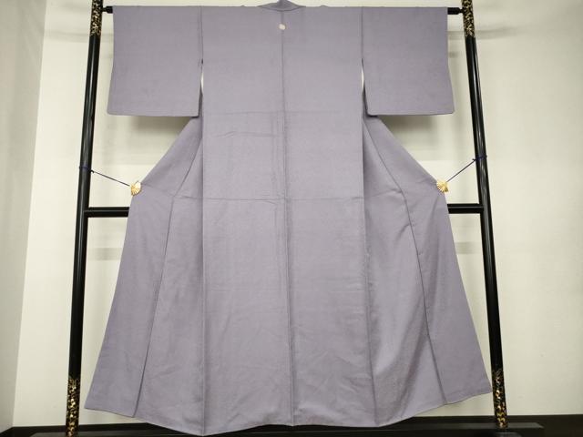 平和屋着物●上質な色無地　葡萄鼠色　正絹　逸品　AABK0338ck