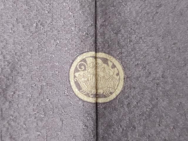 平和屋着物●上質な色無地　葡萄鼠色　正絹　逸品　AABK0338ck
