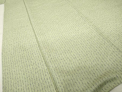 平和屋着物●上質な小紋　よろけ縞　正絹　逸品　AABK0363ck