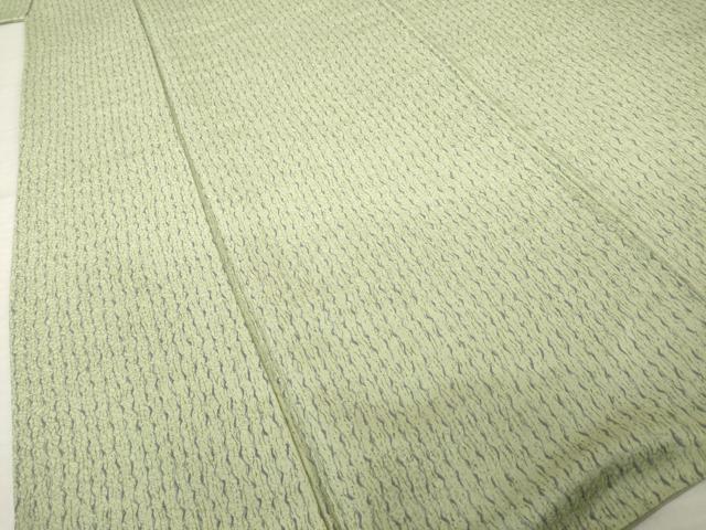 平和屋着物●上質な小紋　よろけ縞　正絹　逸品　AABK0363ck