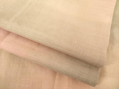 平和屋着物●紅花紬　米沢　霞文　正絹　逸品　AABK0367ck