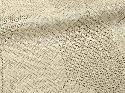 平和屋着物●お召　亀甲文　正絹　逸品　AABK0368ck