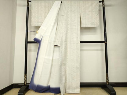 平和屋着物●上質な紬　間道　正絹　逸品　AABK0380ck