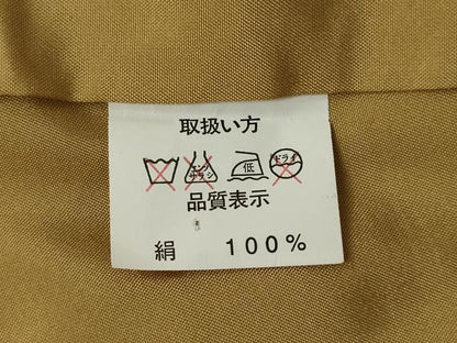 平和屋着物●本場大島紬　7マルキ　亀甲花文　正絹　逸品　AABK0381ck