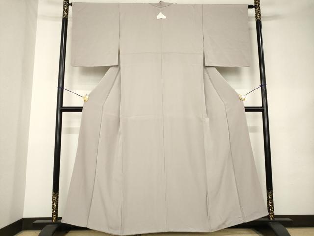平和屋着物●上質な色無地　胡桃染色　正絹　逸品　AABK0383ck