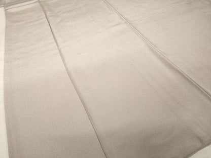 平和屋着物●上質な色無地　胡桃染色　正絹　逸品　AABK0383ck