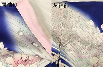 平和屋着物■豪華振袖　孔雀花文　暈し染め　金銀彩　正絹　逸品　AABK0387ck