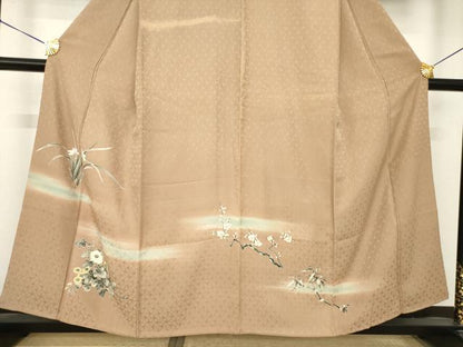 平和屋着物●豪華色留袖　枝花文　暈し染め　正絹　逸品　AABK0391ck