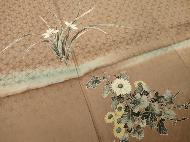 平和屋着物●豪華色留袖　枝花文　暈し染め　正絹　逸品　AABK0391ck
