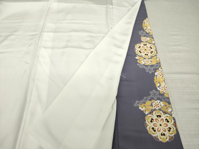 平和屋着物●豪華色留袖　駒刺繍　正倉院鳳凰花文　金彩　正絹　逸品　AABK0394ck