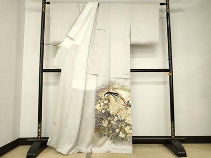 平和屋着物●豪華色留袖　刺繍　女人文　暈し染め　金糸　金彩　正絹　逸品　AABK0397ck
