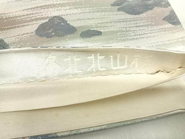 平和屋着物◎六通柄袋帯　名勝百景　洛北北山杉　銀糸　正絹　逸品　AABK0413yx
