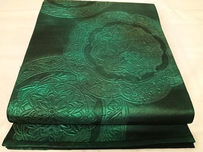平和屋着物◎六通柄袋帯　鏡裏花文　金糸　正絹　逸品　AABK0415yx
