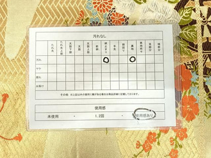 平和屋着物◎六通柄袋帯　唐織　花車文　金銀糸　正絹　逸品　AABK0427yx