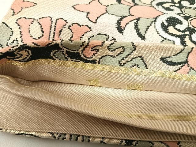 平和屋着物◎六通柄　京本袋帯　唐織　帆掛け船　金糸　正絹　逸品　AABK0493yx