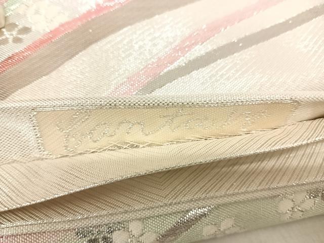 平和屋着物◎九百佐賀錦　六通柄袋帯　舞花文　銀糸　正絹　逸品　AABK0516yx