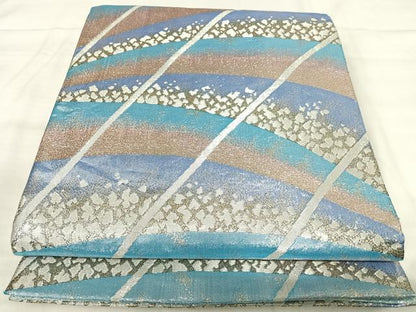 平和屋着物◎佐賀錦　六通柄袋帯　箔散らし文様　金銀糸　正絹　逸品　AABK0531yx