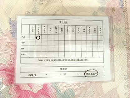 平和屋着物◎六通柄袋帯　唐織　草花文　金銀糸　正絹　逸品　AABK0540yx