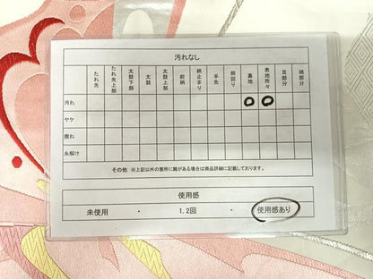 平和屋着物◎六通柄袋帯　唐織　舞蝶文　金銀糸　正絹　逸品　AABK0573yx