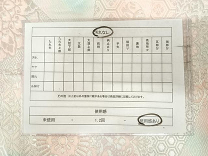 平和屋着物◎六通柄袋帯　正倉院花文　銀糸　正絹　逸品　AABK0641yx