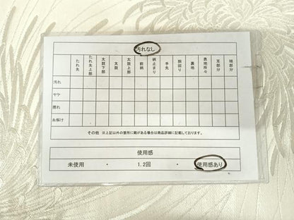 平和屋着物◎六通柄袋帯　乱菊　銀糸　正絹　逸品　AABK0722yx