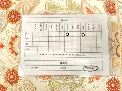 平和屋着物◎六通柄　本袋帯　唐織　更紗花文　金銀糸　正絹　逸品　AABK0767yx