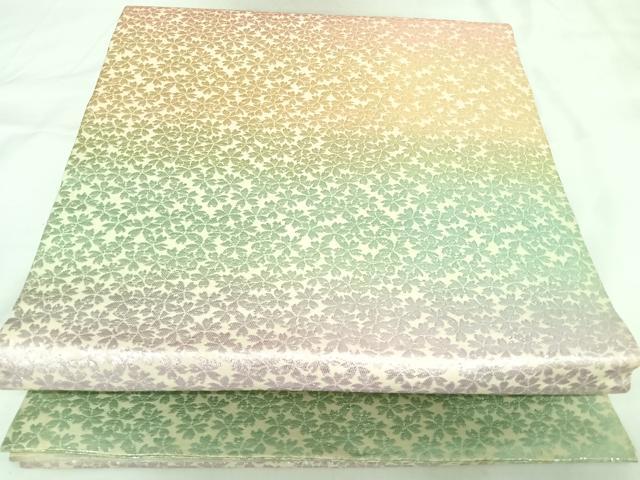平和屋着物◎丸帯　桜　金銀糸　正絹　逸品　AABK0792yx