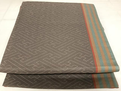 平和屋着物◎西陣　全通柄袋帯　紗綾型文　金糸　正絹　逸品　未使用　AABK0794yx