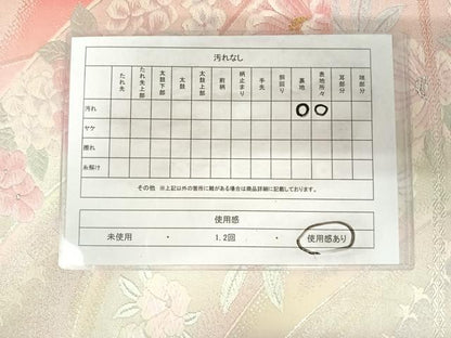 平和屋着物◎六通柄袋帯　唐織　草花文　金銀糸　正絹　逸品　AABK0812yx