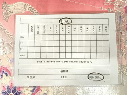 平和屋着物◎両面　六通柄袋帯　唐織　正倉院花文　銀糸　正絹　逸品　AABK0916yx