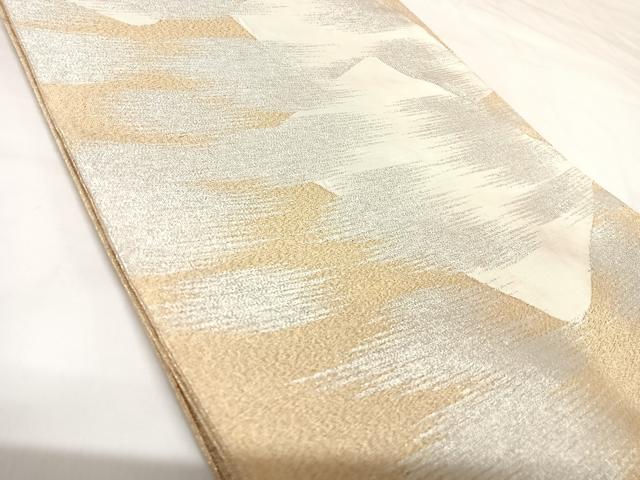 平和屋着物◎綴れ　太鼓柄袋帯　霞文　金銀糸　正絹　逸品　AABK0950yx