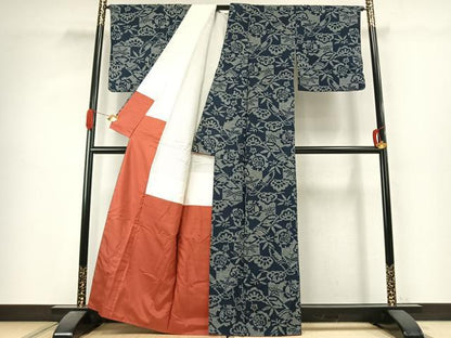 平和屋着物●上質な紬　松竹梅　正絹　逸品　AABK1001fy
