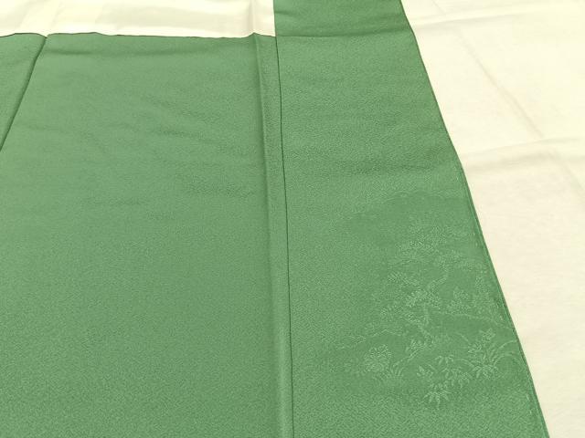 平和屋着物●色留訪問着　祇園祭　浅緑色　正絹　逸品　AABK1003fy