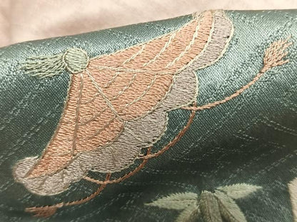 平和屋着物●訪問着　絞り　刺繍　霞取り吉祥文　銀彩　正絹　逸品　AABK1005fy