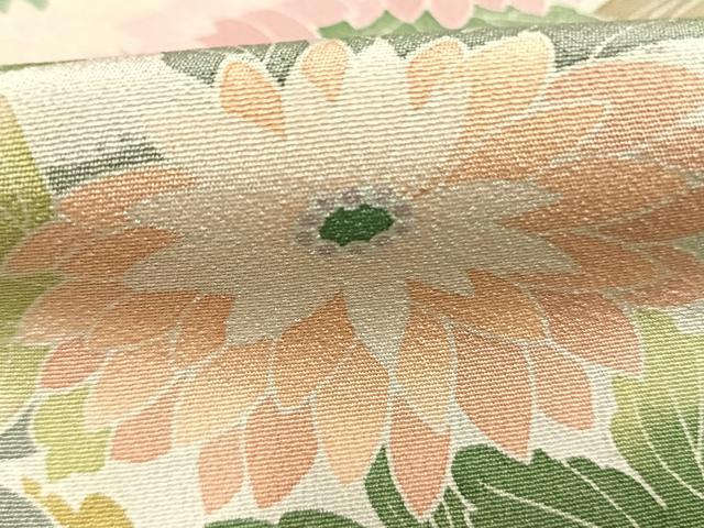 平和屋着物●訪問着　友禅　作家物　草花文　暈し染め　正絹　逸品　AABK1012fy