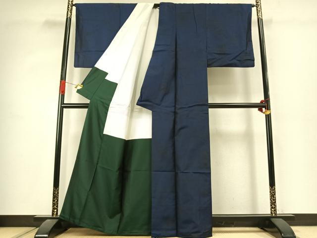 平和屋着物●本場大島紬　草花文　正絹　逸品　AABK1020fy