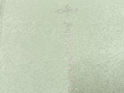 平和屋着物●京都　弥勒　MIROKU　訪問着　吉祥花唐草文　暈し染め　銀彩　正絹　逸品　未使用　AABK1027fy