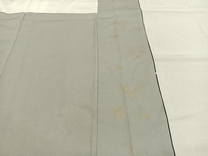 平和屋着物●訪問着　総刺繍　草花文　暈し染め　金糸　ロング丈　正絹　逸品　AABK1030fy
