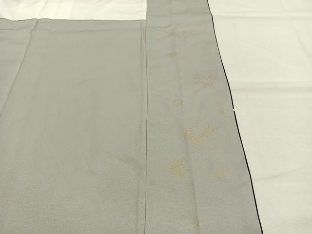 平和屋着物●訪問着　総刺繍　草花文　暈し染め　金糸　ロング丈　正絹　逸品　AABK1030fy