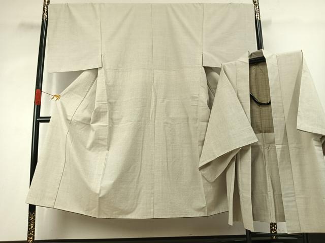 平和屋着物●男性　綿薩摩　アンサンブル　絣文様　木綿　逸品　AABK1033fy