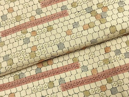 平和屋着物●銀座　志ま亀　紬　亀甲文様　たとう紙付き　正絹　逸品　AABK1035fy