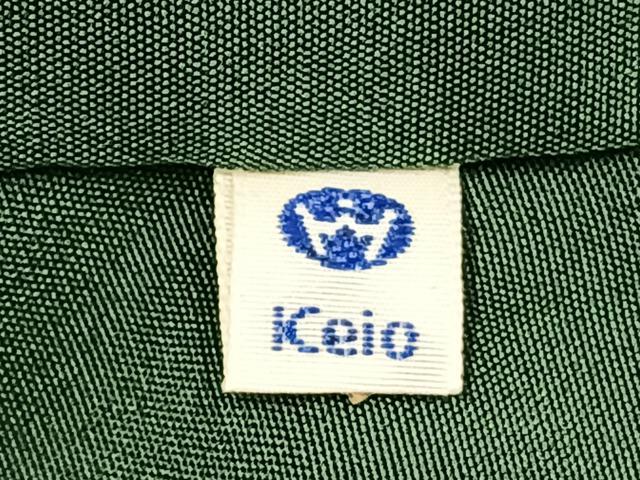 平和屋着物●上質な色無地　霞地紋　千歳緑色　京王百貨店扱い　正絹　逸品　未使用　AABK1039fy